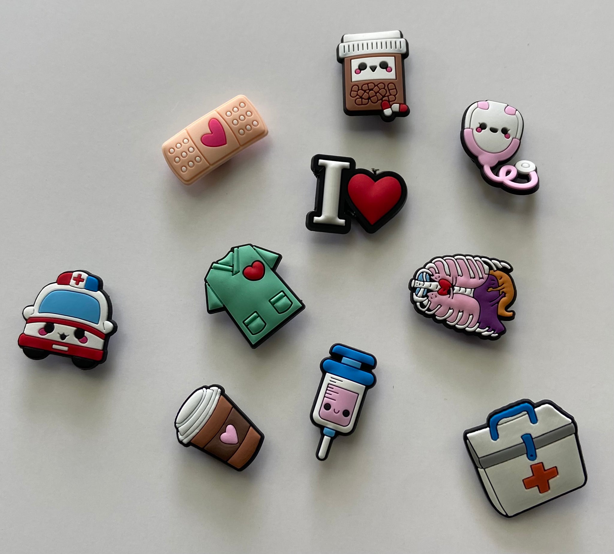 Croc Charms Doctor Jibbitz Pins Crocs 28PCS Medical Nurse/doctor Shoe Charms Fits For Clog